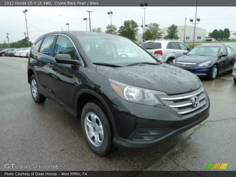Crystal Black Pearl / Black 2012 Honda CR-V LX 4WD