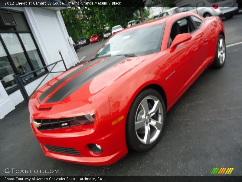 Inferno Orange Metallic / Black 2012 Chevrolet Camaro SS Coupe