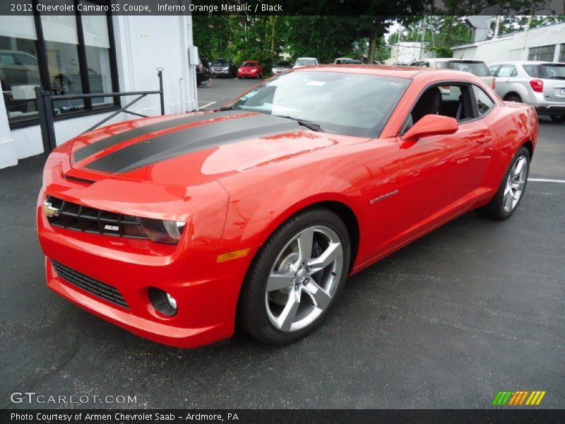 Inferno Orange Metallic / Black 2012 Chevrolet Camaro SS Coupe