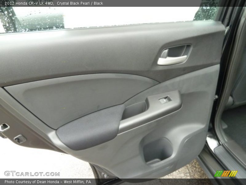 Crystal Black Pearl / Black 2012 Honda CR-V LX 4WD