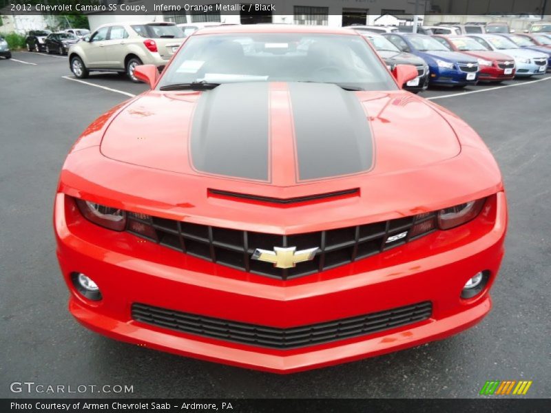 Inferno Orange Metallic / Black 2012 Chevrolet Camaro SS Coupe