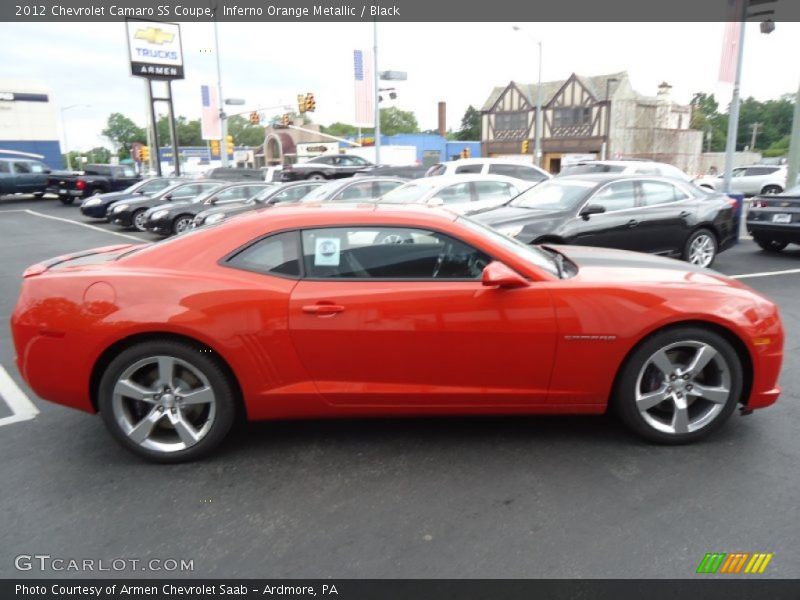 Inferno Orange Metallic / Black 2012 Chevrolet Camaro SS Coupe