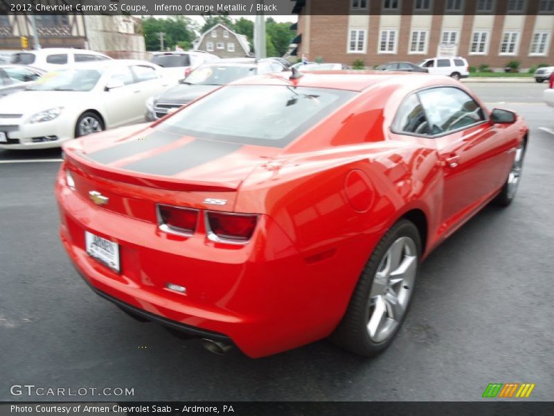 Inferno Orange Metallic / Black 2012 Chevrolet Camaro SS Coupe