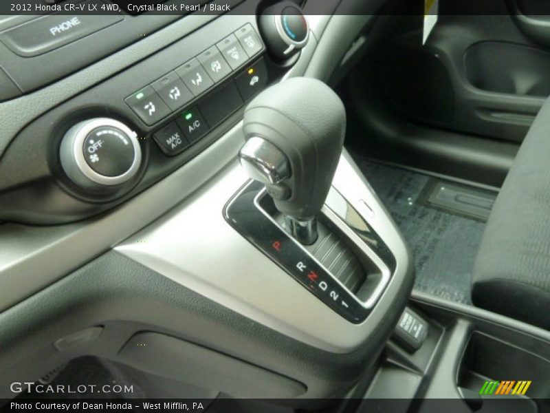 Crystal Black Pearl / Black 2012 Honda CR-V LX 4WD