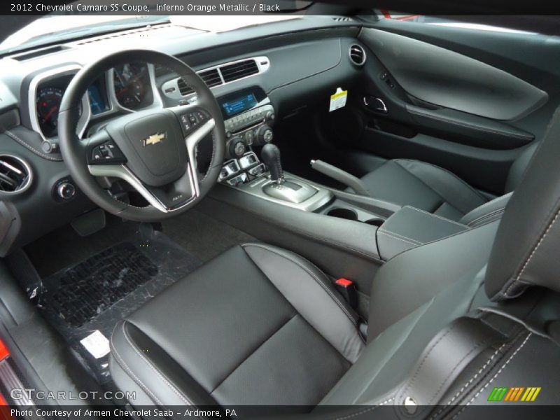 Inferno Orange Metallic / Black 2012 Chevrolet Camaro SS Coupe