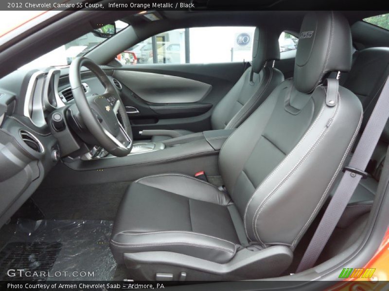 Inferno Orange Metallic / Black 2012 Chevrolet Camaro SS Coupe