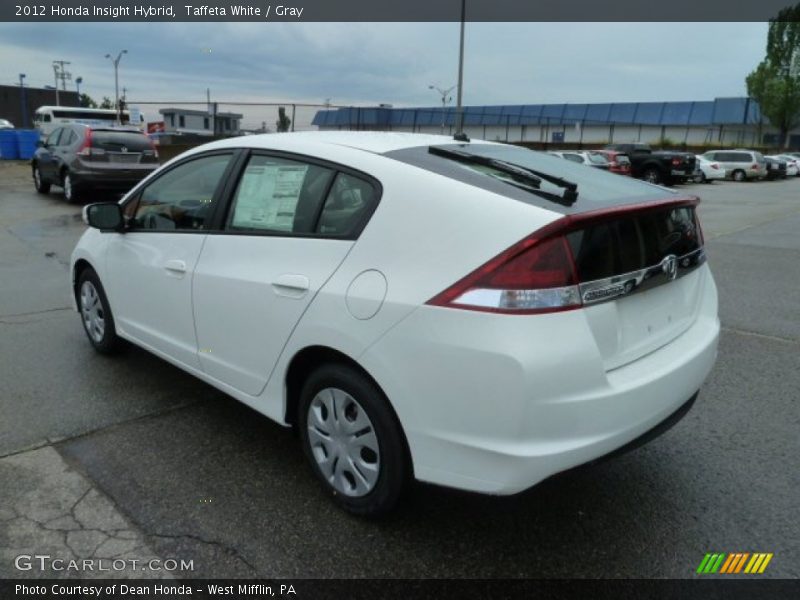 Taffeta White / Gray 2012 Honda Insight Hybrid