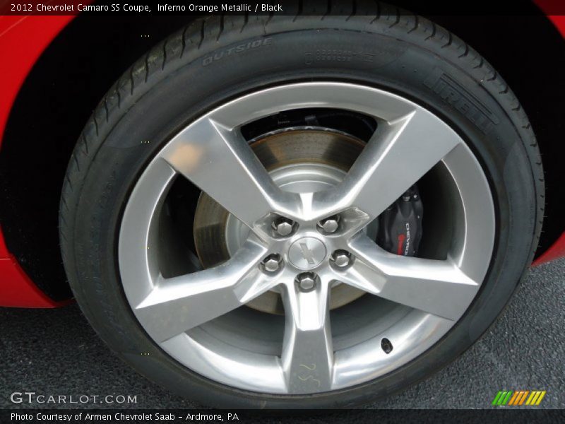 Inferno Orange Metallic / Black 2012 Chevrolet Camaro SS Coupe