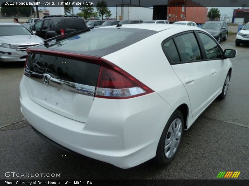Taffeta White / Gray 2012 Honda Insight Hybrid