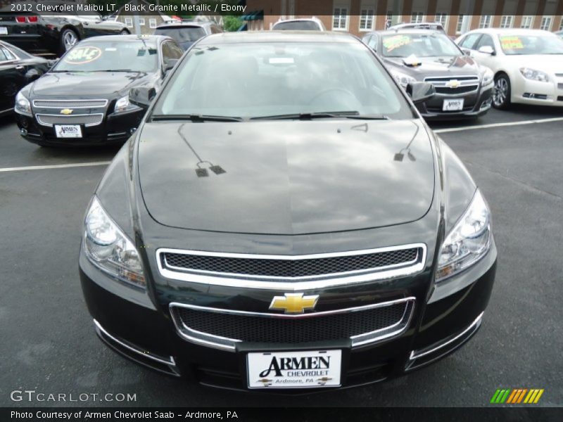 Black Granite Metallic / Ebony 2012 Chevrolet Malibu LT