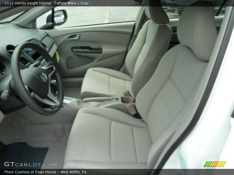 Taffeta White / Gray 2012 Honda Insight Hybrid