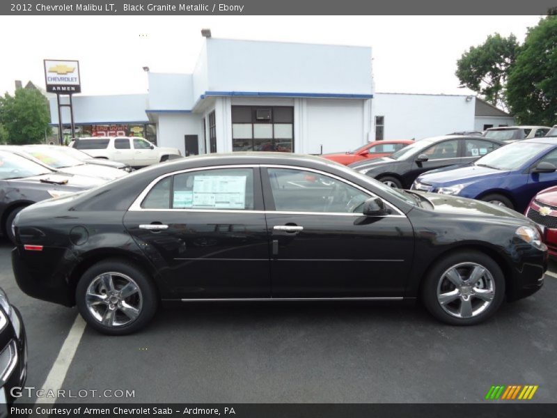 Black Granite Metallic / Ebony 2012 Chevrolet Malibu LT