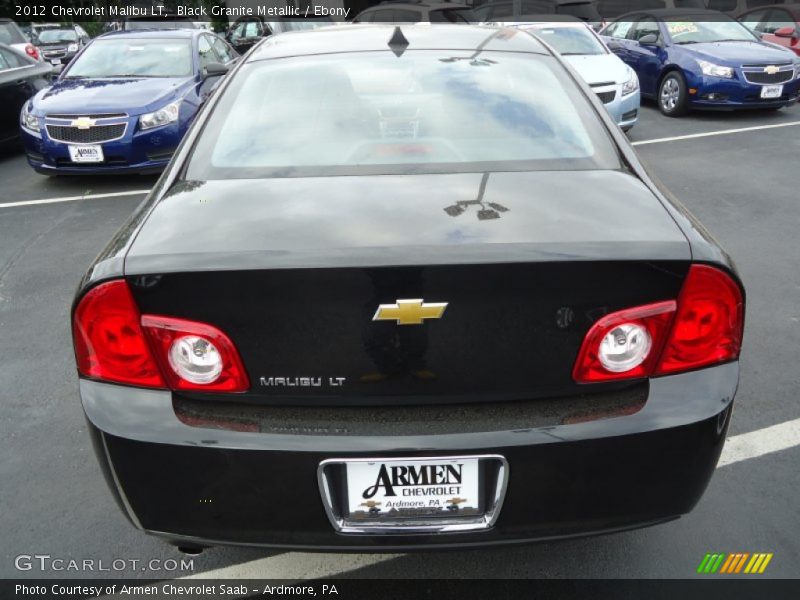 Black Granite Metallic / Ebony 2012 Chevrolet Malibu LT