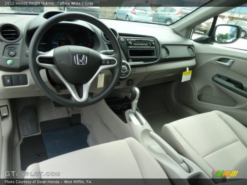 Taffeta White / Gray 2012 Honda Insight Hybrid