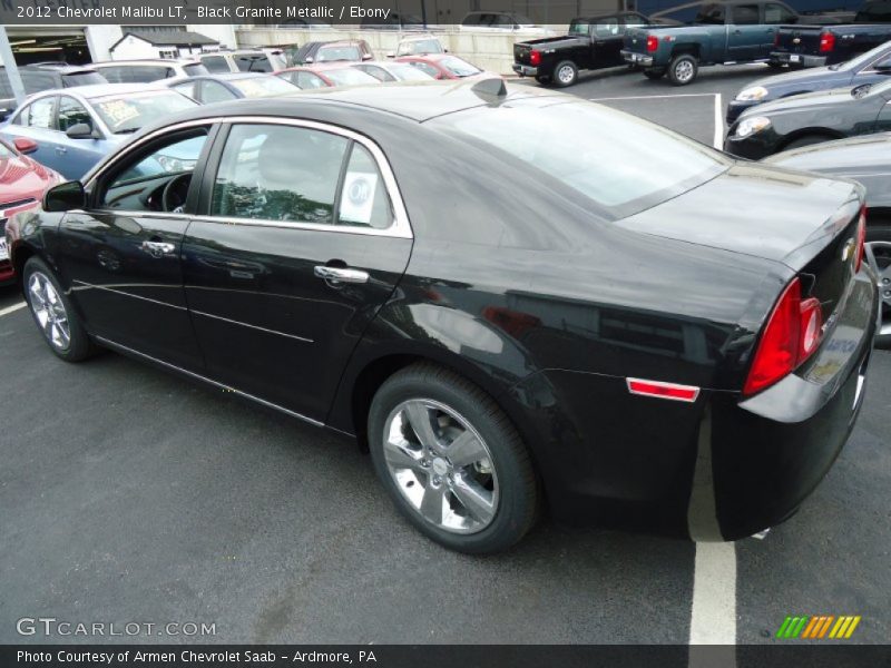 Black Granite Metallic / Ebony 2012 Chevrolet Malibu LT