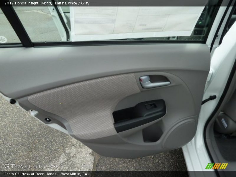 Taffeta White / Gray 2012 Honda Insight Hybrid