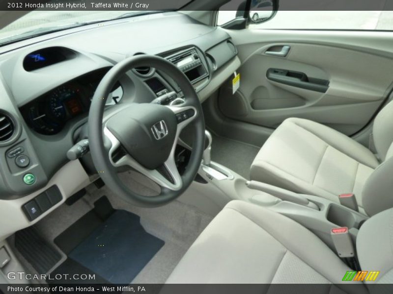 Taffeta White / Gray 2012 Honda Insight Hybrid