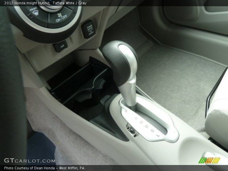 Taffeta White / Gray 2012 Honda Insight Hybrid