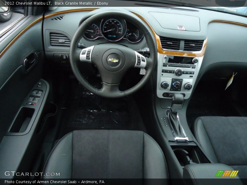 Black Granite Metallic / Ebony 2012 Chevrolet Malibu LT