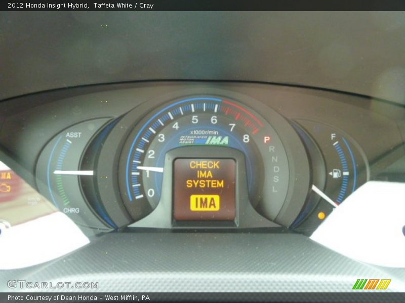 Taffeta White / Gray 2012 Honda Insight Hybrid