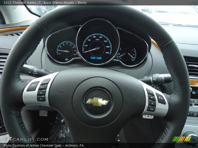 Black Granite Metallic / Ebony 2012 Chevrolet Malibu LT