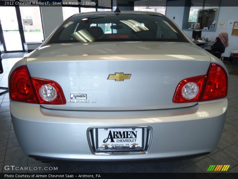 Silver Ice Metallic / Ebony 2012 Chevrolet Malibu LT