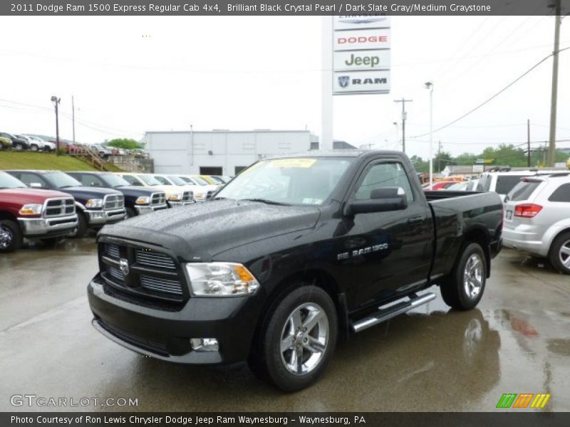 Brilliant Black Crystal Pearl / Dark Slate Gray/Medium Graystone 2011 Dodge Ram 1500 Express Regular Cab 4x4