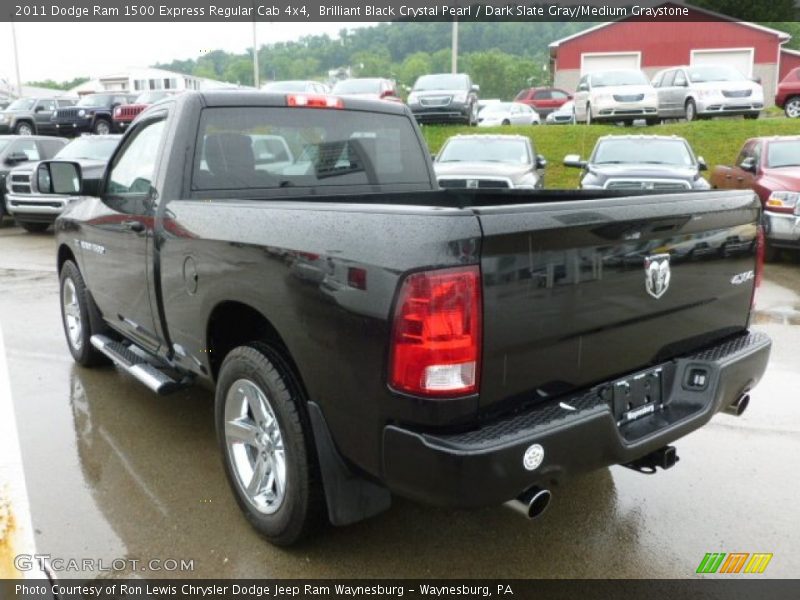Brilliant Black Crystal Pearl / Dark Slate Gray/Medium Graystone 2011 Dodge Ram 1500 Express Regular Cab 4x4