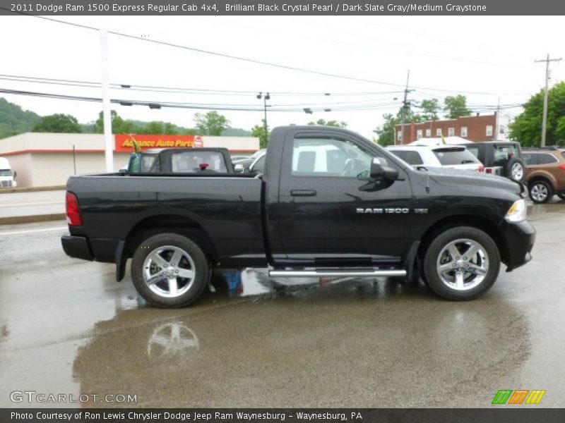 Brilliant Black Crystal Pearl / Dark Slate Gray/Medium Graystone 2011 Dodge Ram 1500 Express Regular Cab 4x4