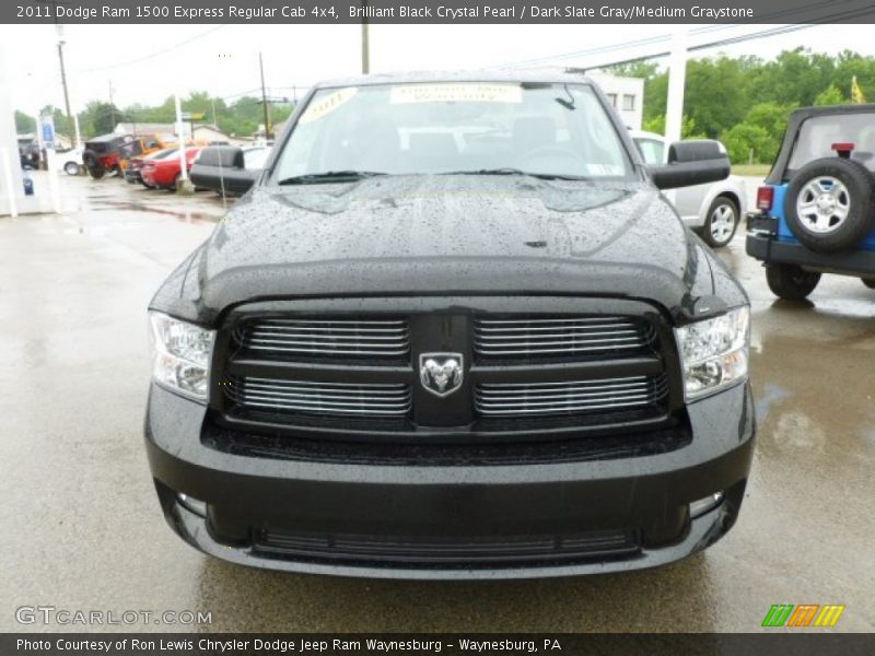 Brilliant Black Crystal Pearl / Dark Slate Gray/Medium Graystone 2011 Dodge Ram 1500 Express Regular Cab 4x4