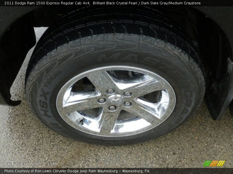 Brilliant Black Crystal Pearl / Dark Slate Gray/Medium Graystone 2011 Dodge Ram 1500 Express Regular Cab 4x4