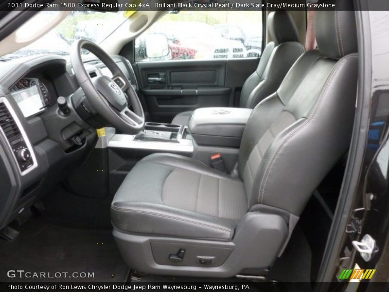 Brilliant Black Crystal Pearl / Dark Slate Gray/Medium Graystone 2011 Dodge Ram 1500 Express Regular Cab 4x4