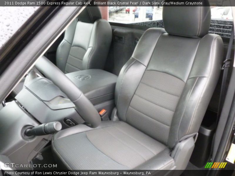 Brilliant Black Crystal Pearl / Dark Slate Gray/Medium Graystone 2011 Dodge Ram 1500 Express Regular Cab 4x4