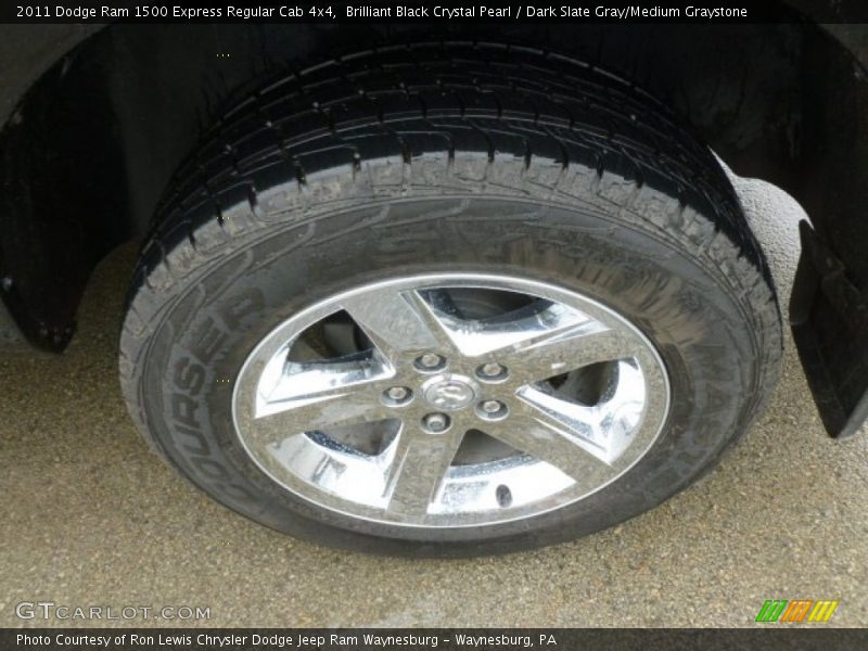 Brilliant Black Crystal Pearl / Dark Slate Gray/Medium Graystone 2011 Dodge Ram 1500 Express Regular Cab 4x4