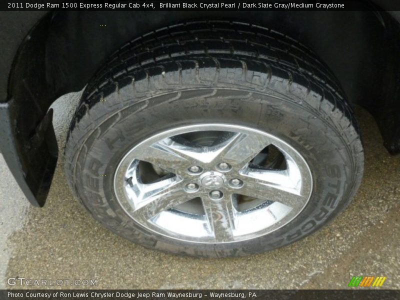 Brilliant Black Crystal Pearl / Dark Slate Gray/Medium Graystone 2011 Dodge Ram 1500 Express Regular Cab 4x4