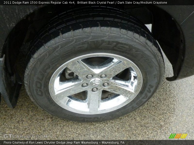 Brilliant Black Crystal Pearl / Dark Slate Gray/Medium Graystone 2011 Dodge Ram 1500 Express Regular Cab 4x4