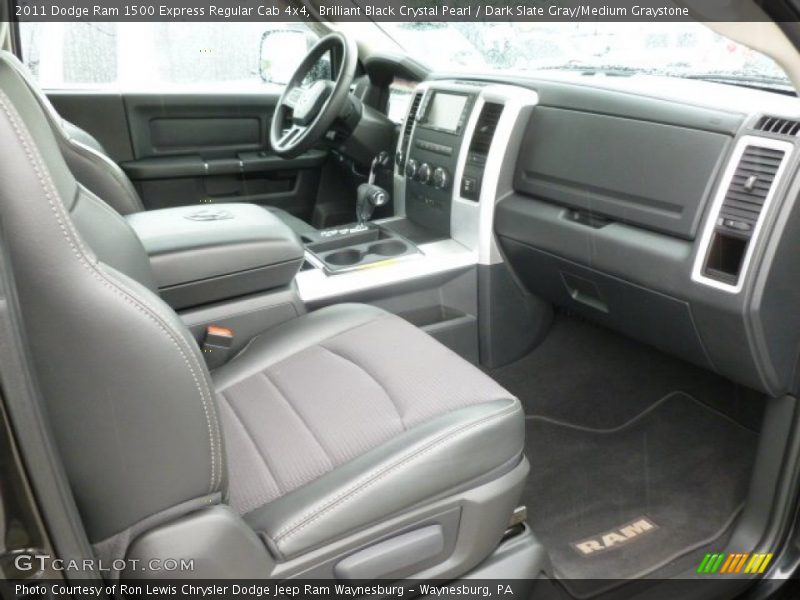 Brilliant Black Crystal Pearl / Dark Slate Gray/Medium Graystone 2011 Dodge Ram 1500 Express Regular Cab 4x4