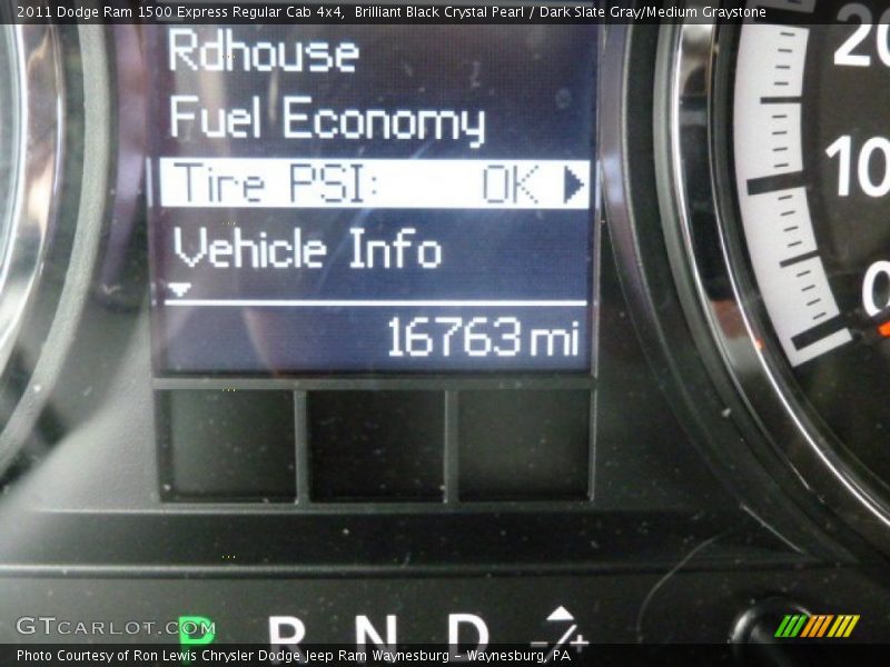 Brilliant Black Crystal Pearl / Dark Slate Gray/Medium Graystone 2011 Dodge Ram 1500 Express Regular Cab 4x4