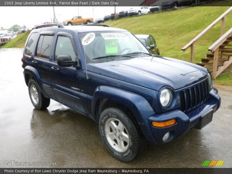 Patriot Blue Pearl / Dark Slate Gray 2003 Jeep Liberty Limited 4x4