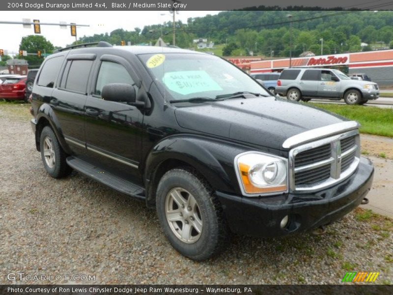 Black / Medium Slate Gray 2004 Dodge Durango Limited 4x4