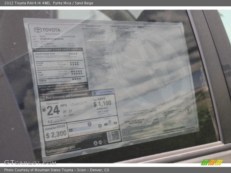 Pyrite Mica / Sand Beige 2012 Toyota RAV4 I4 4WD