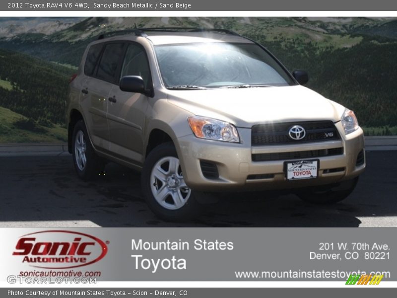 Sandy Beach Metallic / Sand Beige 2012 Toyota RAV4 V6 4WD