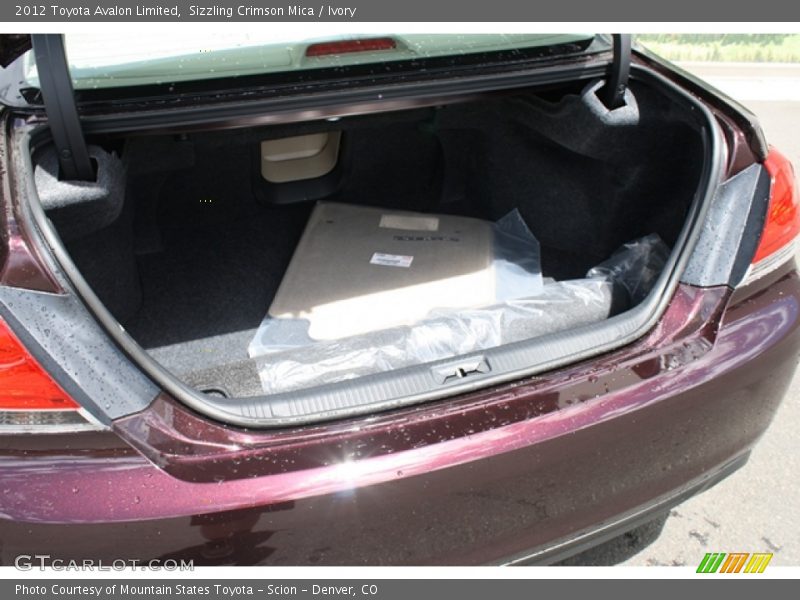 Sizzling Crimson Mica / Ivory 2012 Toyota Avalon Limited