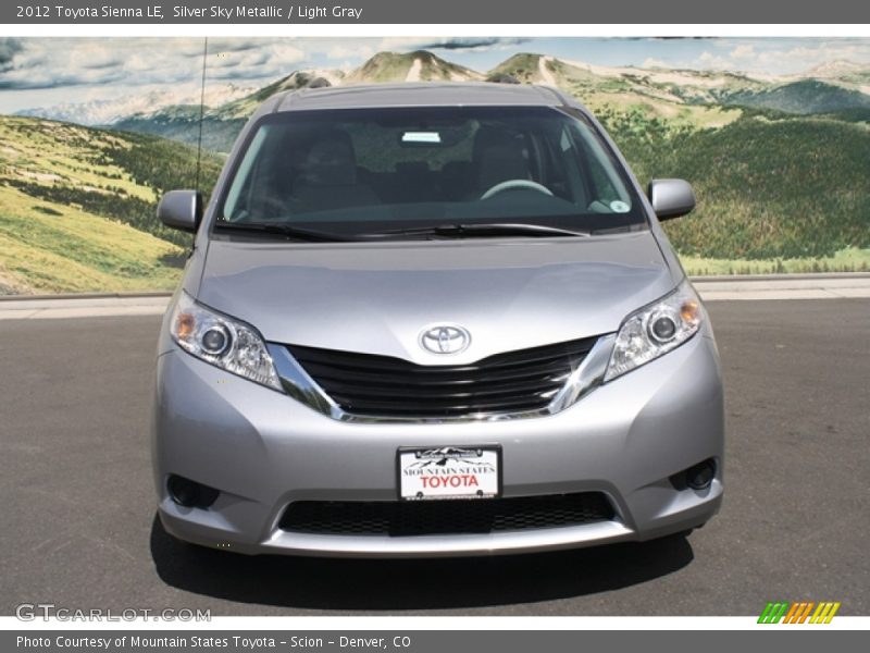 Silver Sky Metallic / Light Gray 2012 Toyota Sienna LE