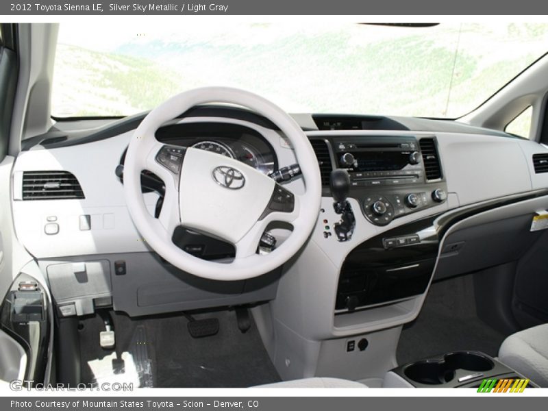 Silver Sky Metallic / Light Gray 2012 Toyota Sienna LE