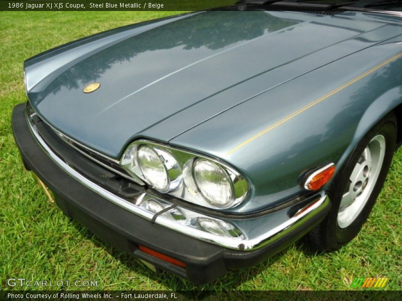 Steel Blue Metallic / Beige 1986 Jaguar XJ XJS Coupe