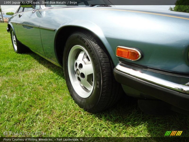Steel Blue Metallic / Beige 1986 Jaguar XJ XJS Coupe