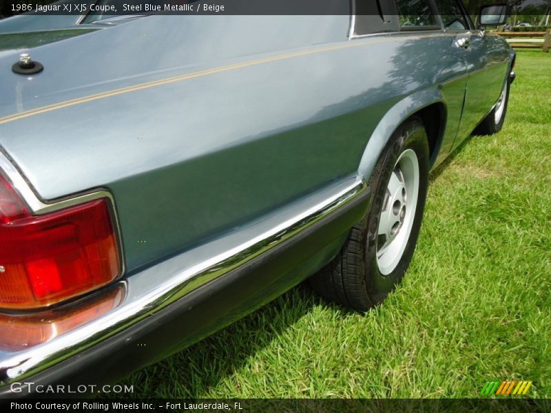 Steel Blue Metallic / Beige 1986 Jaguar XJ XJS Coupe