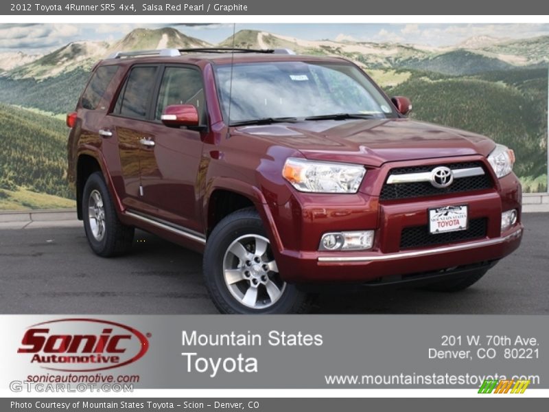 Salsa Red Pearl / Graphite 2012 Toyota 4Runner SR5 4x4