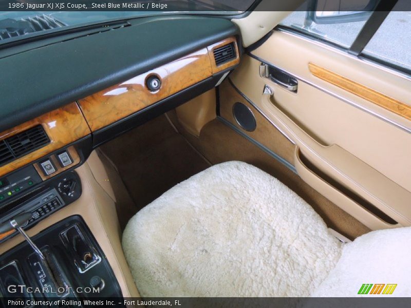 Steel Blue Metallic / Beige 1986 Jaguar XJ XJS Coupe
